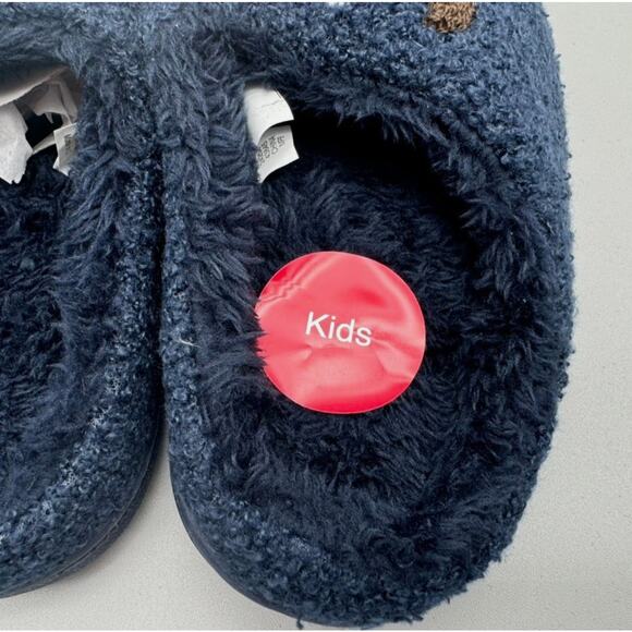 Slippers Kids 4-5 Holiday Reindeer Cozy Fuzzy Teddy Sherpa Lounge Fun Playful - Picture 4 of 8